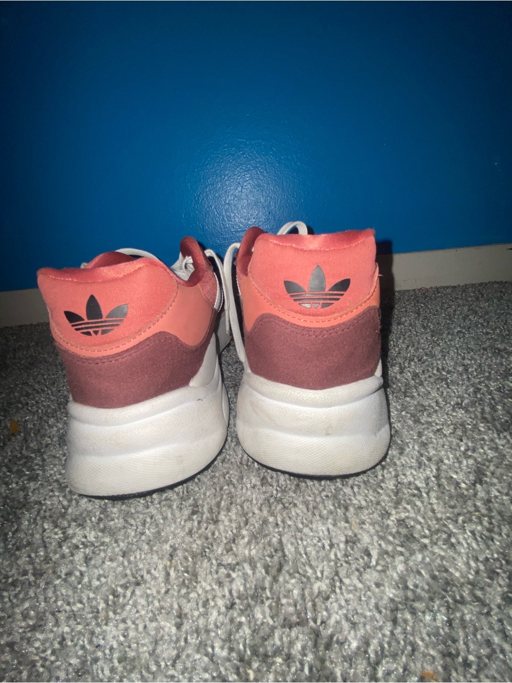 Adidas Coral Pink Chunky Running Sneakers - Picture 3 of 4